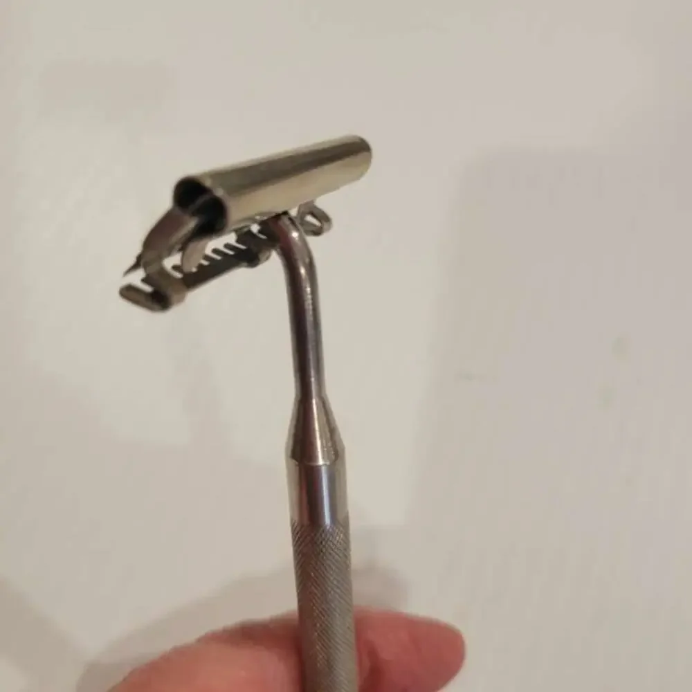 Rare Vintage Rhodes Kriss Kross Swivel Head Injector Safety Razor